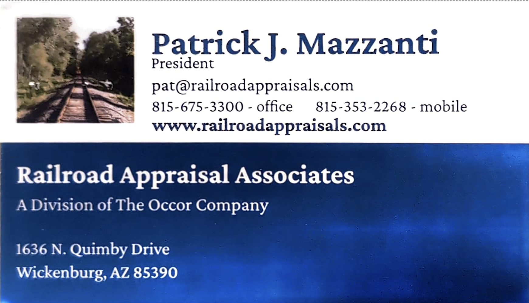 Raildroad Appraisal Associates